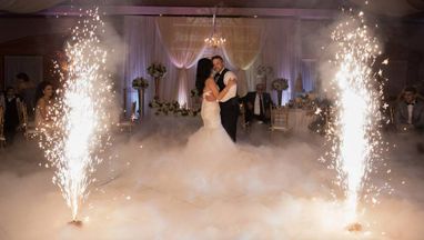 Sparxtar Fontänen zum Hochzeitstanz